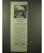 1945 Hiram College Ad - Accent on the Positive - £14.78 GBP