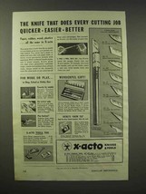 1945 X-Acto Knives Tool Ad - Quicker, Easier, Better - £14.57 GBP