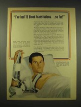 1944 Revere Copper and Brass Ad - 15 Blood Transfusions - £14.56 GBP