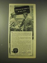 1944 Armco Steel Ad - What Are You Going to Do Now? - £15.01 GBP