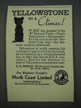 1935 Northern Pacific Railroad Ad - Yellowstone Climax - £14.78 GBP