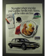 1991 Alamo Rent a Car Ad - Take Your Cadillac Seville - £14.78 GBP