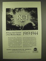 1944 RCA Radio Ad - a New World of Radio - $18.49