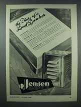1943 Jensen Loud Speaker Ad - The Diary Of - $18.49