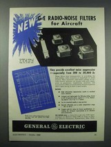 1943 General Electric Radio-Noise Filters Ad - Aircraft - $18.49
