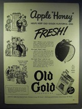 1943 Old Gold Cigarettes Ad - Apple Honey Fresh - £14.54 GBP