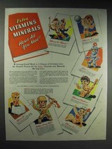 1944 Ovaltine Drink Ad - Extra Vitamins Minerals - £14.48 GBP