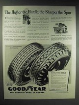 1944 Goodyear Tires Ad - The Higher the Hurdle - $18.49
