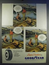 1950 Goodyear Super Cushion Tires Ad - I'm Thinking - $18.49