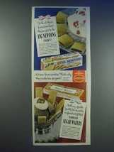 1950 Nabisco Fig Newtons, Sugar Wafers Ad - Be At Best - £14.87 GBP