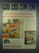 1955 General Electric Revolving Shelves Refrigerator Ad - £14.46 GBP