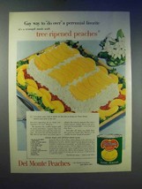 1955 Del Monte Peaches Ad - Cottage Cheese Salad - $18.49