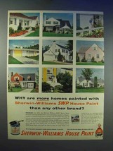 1955 Sherwin-Williams SWP House Paint Ad - More Homes - £14.78 GBP