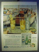 1956 Canada Dry Ginger Ale, Club Soda, Quinine Water Ad - £14.53 GBP