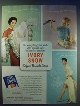 1954 Ivory Snow Detergent Ad - Safest Possible Soap - $18.49
