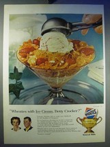 1956 Wheaties Cereal Ad - With Ice Cream Betty Crocker? - $18.49