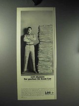 1964 Lee Chetopa Twills Work Clothes Ad - Perfect Fit - $18.49