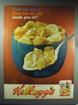 1965 Kellogg&#39;s Corn Flakes Cereal Ad - Cools You Down! - £14.78 GBP