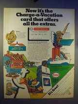 1969 Esso Gasoline Ad - Charge-a-Vacation Card - £14.53 GBP