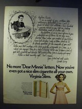 1969 Virginia Slims Cigarettes Ad - Dear Minnie Letters - £14.78 GBP