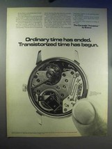 1969 Bulova Caravelle Transistor Watch Ad - Time Ended - £14.77 GBP