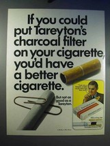 1969 Tareyton 100&#39;s Cigarette Ad - Charcoal Filter - £14.48 GBP