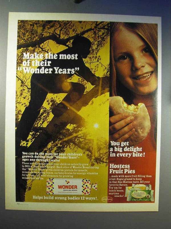 1969 Wonder Bread, Hostess Fruit Pies Ad - Make Most - $18.49