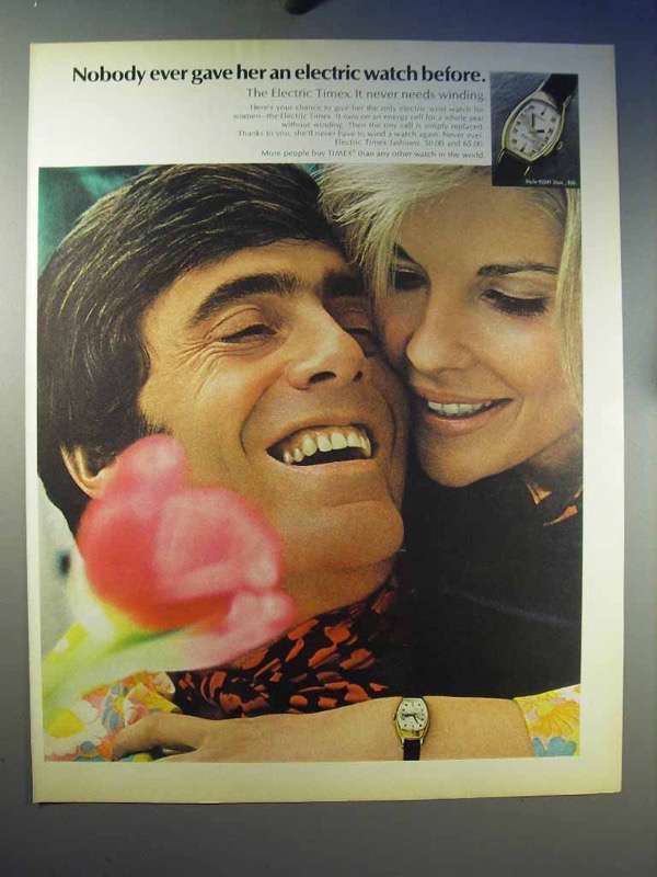 1969 Timex Electric Watch Ad - Nobody Gave Her Before - £14.53 GBP