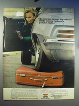 1969 American Tourister Suitcase Ad - Backed Car Over - £14.62 GBP