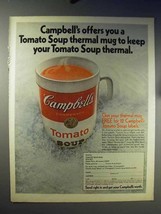 1970 Campbell's Tomato Soup Ad - Keep Soup Thermal - $18.49