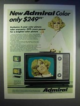 1969 Admiral K-10 Chassis Color Portable TV Ad - £14.78 GBP