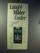 1970 Pall Mall Cigarettes Ad - Longer Milder Cooler - £14.77 GBP