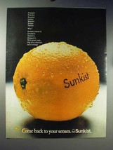 1971 Sunkist Orange Ad - Back to Your Senses - $18.49