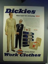 1957 Dickies Work Clothes Ad - Look For Everyday Best - $18.49
