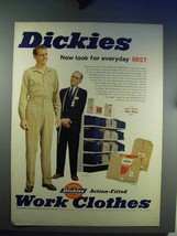 1957 Dickies Work Clothes Ad - Look For Everyday Best - £13.89 GBP