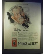 1921 Prince Albert Tobacco Ad - Turning Over a New Leaf - £14.78 GBP