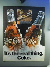1971 Coca-Cola Soda Ad - it's The Real Think. Coke! - £14.78 GBP