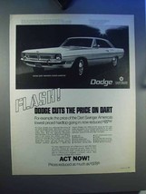 1970 Dodge Dart Swinger 2-Door Hardtop Car Ad - Flash! - £14.46 GBP