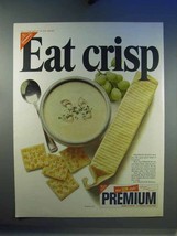 1967 Nabisco Premium Saltine Crackers Ad - Eat Crisp! - £14.60 GBP
