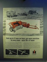 1967 International Harvester 47 Baler Ad - Nutrition - $18.49
