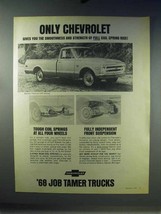 1968 Chevrolet Half-ton Fleetside CST Pickup Truck Ad - £14.54 GBP