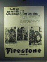 1967 Firestone Tractor Tires Ad - Better Traction - £14.61 GBP