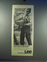 1968 Lee Bib Overalls Ad - Take Tough Wear - £14.78 GBP