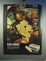 1968 Nabisco Premium Saltines Cracker Ad - Eat Crisp - £14.60 GBP