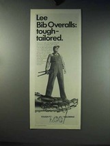 1969 Lee Bib Overalls Ad - Tough Tailored - $18.49