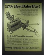 1970 Massey-Ferguson MF 12 Baler Ad - Best Buy - £14.54 GBP