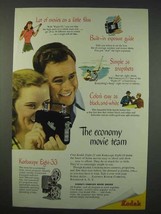 1947 Cine-Kodak Camera, Kodascope Eight-33 Projector Ad - £14.48 GBP