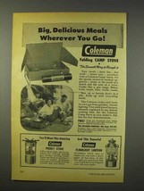 1947 Coleman Folding Camp Stove Ad - Delicious Meals - £14.45 GBP
