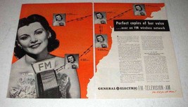 1943 General Electric FM Radio Ad - Perfect Copies - £14.78 GBP