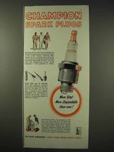 1942 Champion Spark Plugs Ad - NICE - £14.76 GBP
